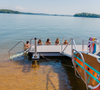 Lake side living with dock equipment