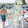 Raisor lower your dock ladder with the EZE Pull Technology