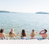 Swimstools for dockside lounging
