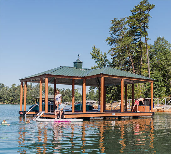 Boat Dock Storage Box With Canvas Cover